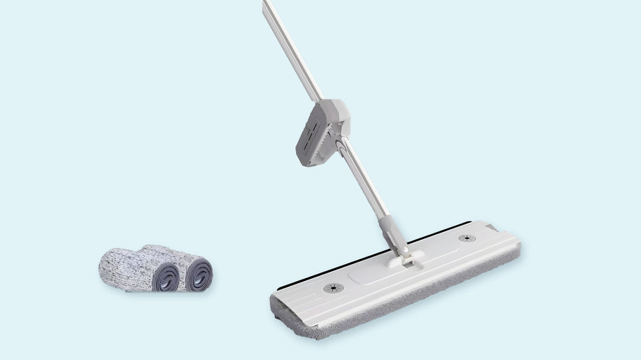 Self-Wringing Flat Mop with 2 Pads